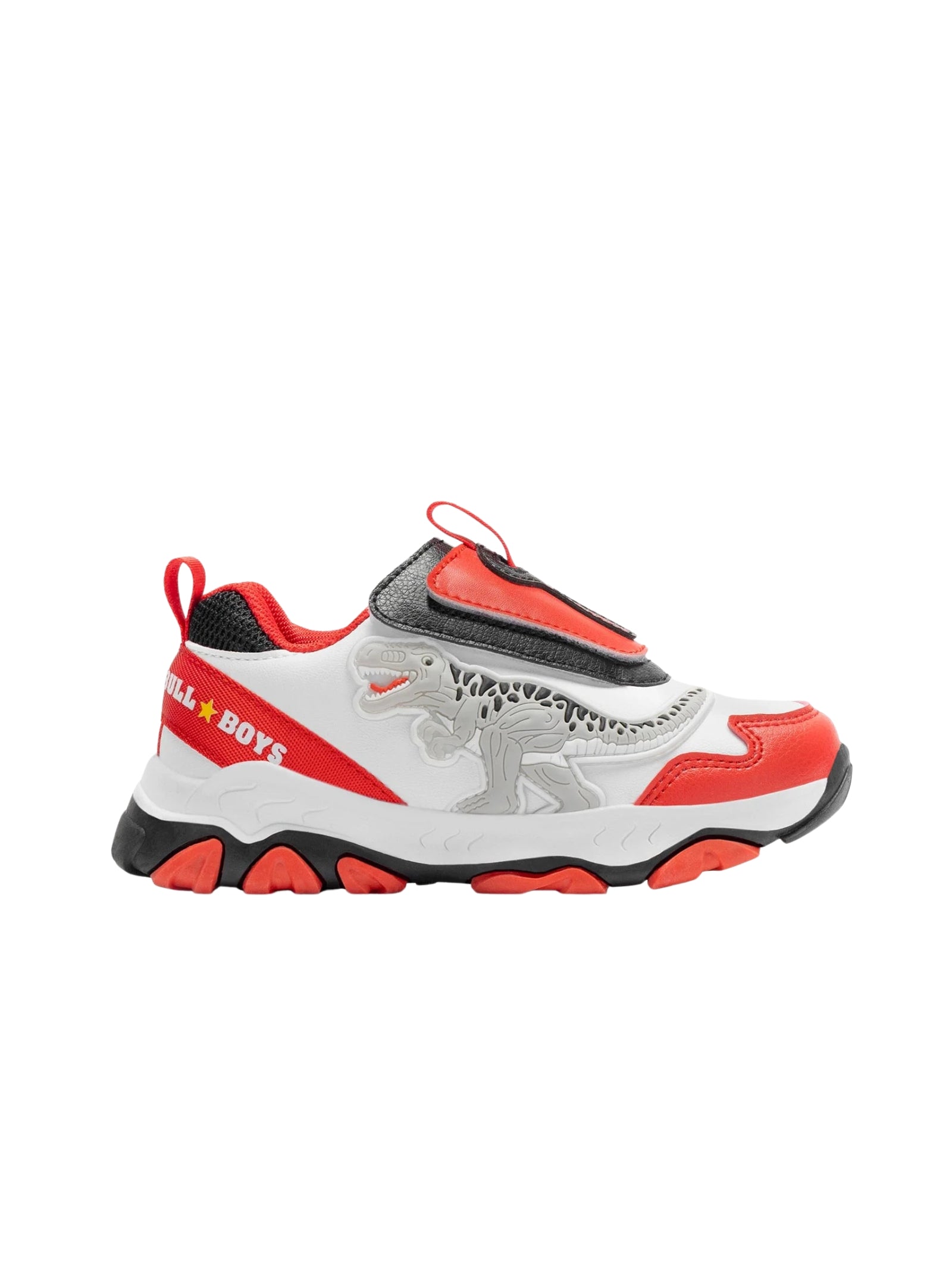 SCARPE BULL BOYS T-REX BIANCO ROSSO