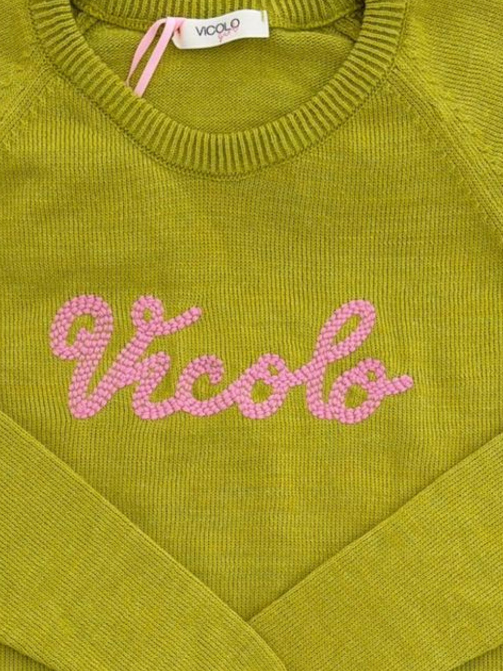 MAGLIONCINO VICOLO VERDE LIME BAMBINA