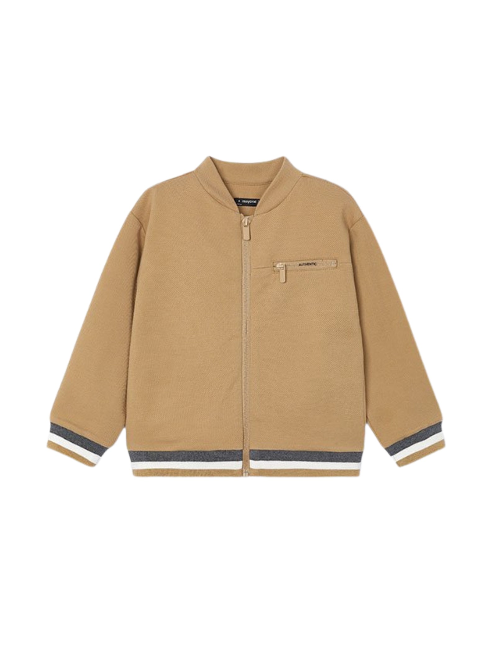 FELPA ZIP MAYORAL BEIGE BAMBINO