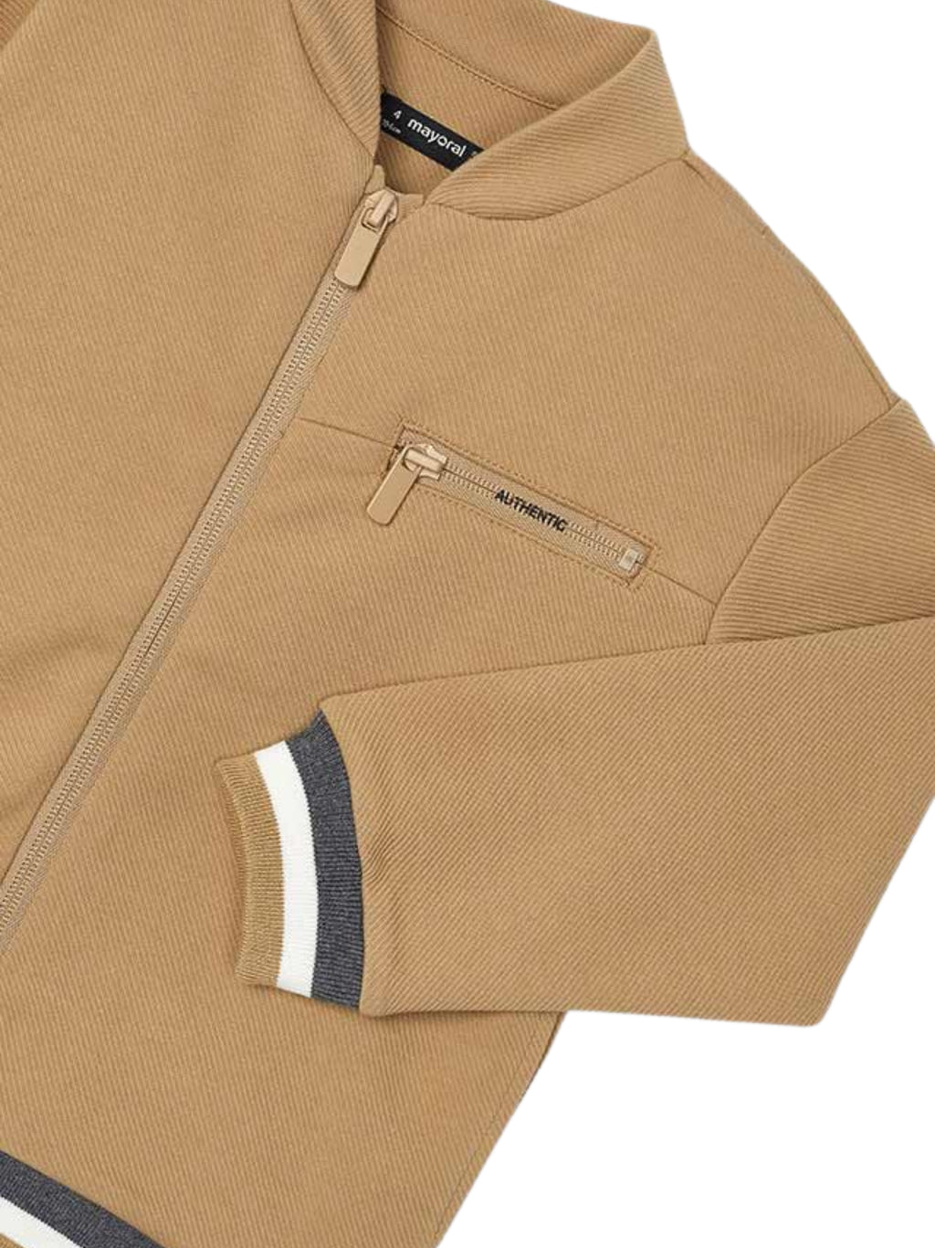 FELPA ZIP MAYORAL BEIGE BAMBINO