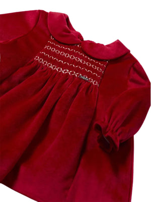 ABITO VELLUTO ROSSO MAYORAL