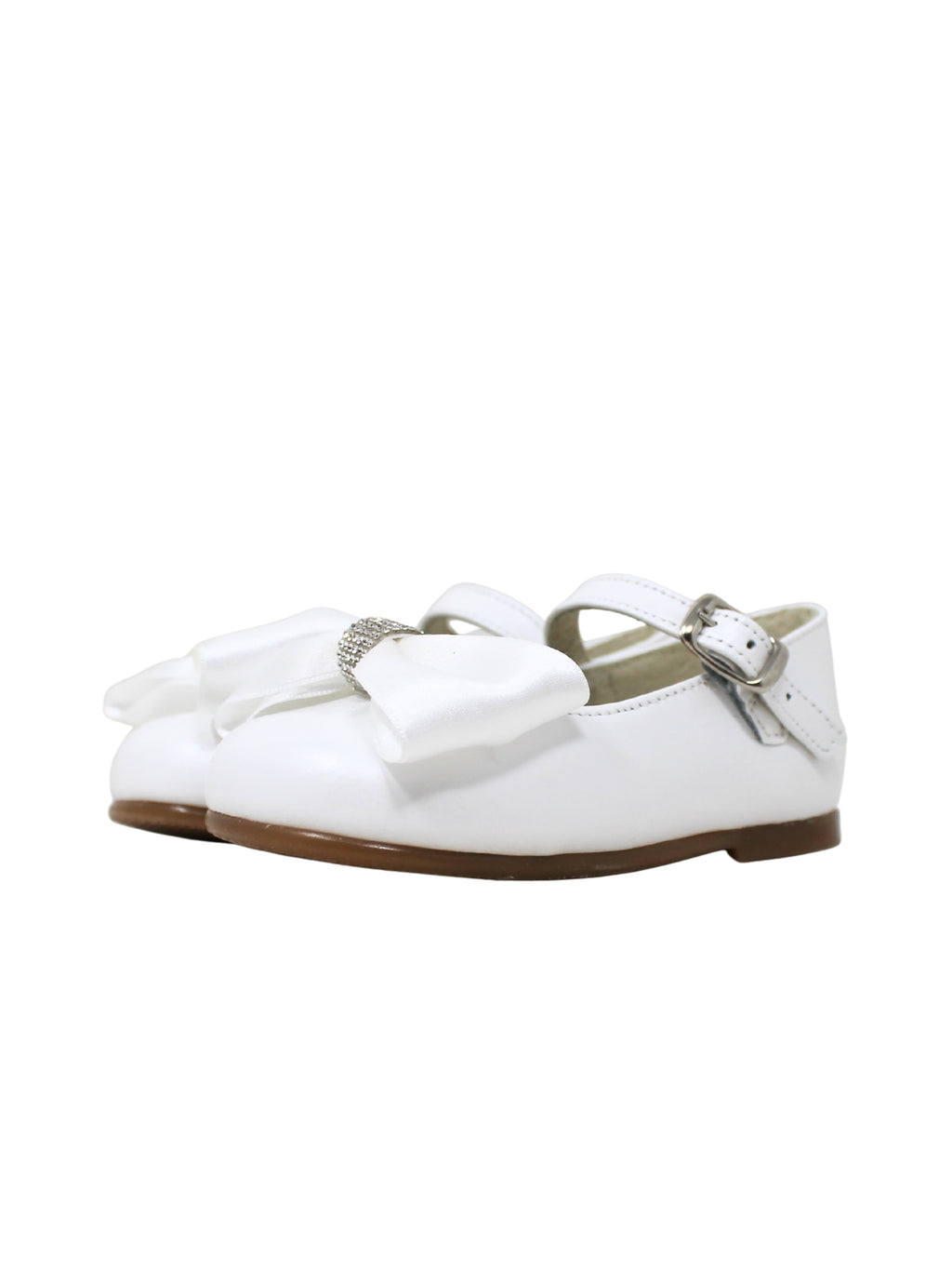 BALLERINE FIOCCO RASO BIANCO PANYNO