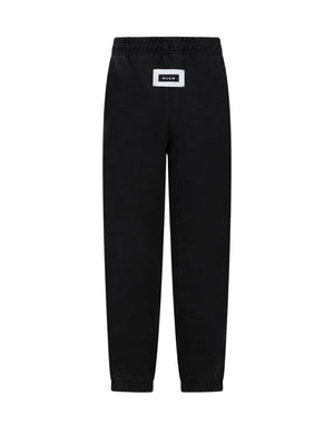 PANTALONE TUTA MSGM BAMBINO NERO