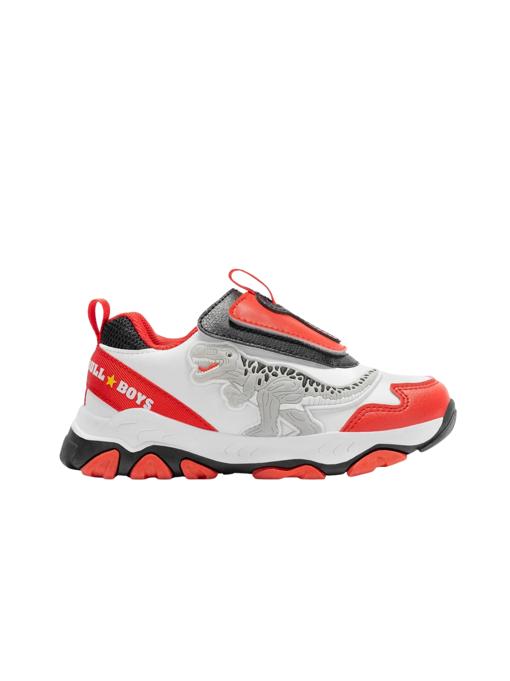 SCARPE BULL BOYS T-REX BIANCO ROSSO