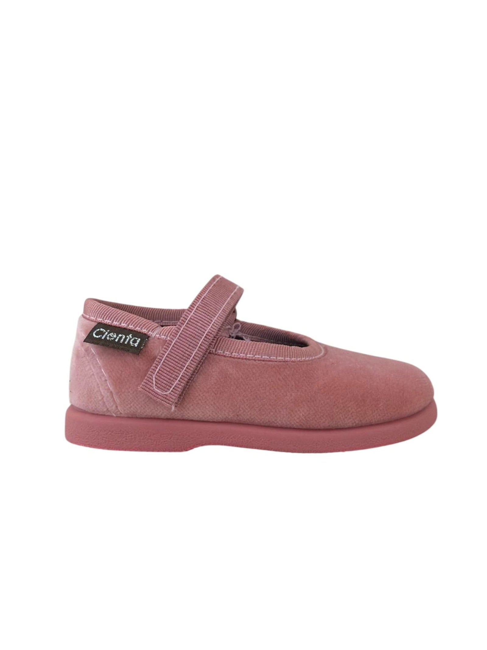 BALLERINE VELLUTO ROSA CIENTA