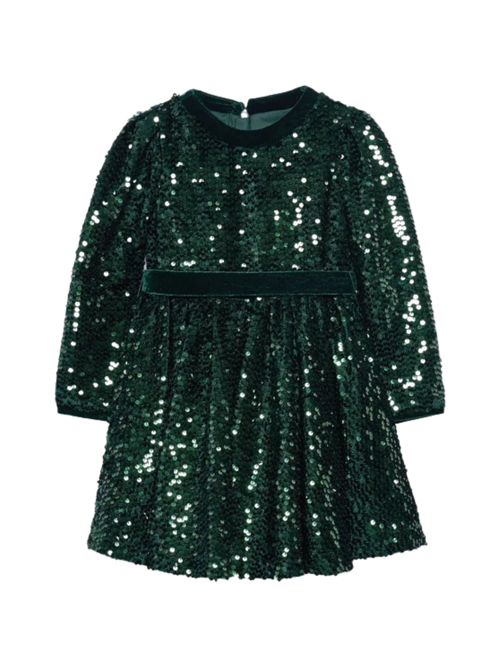 ABITO PAILLETTES VERDE ABEL & LULA