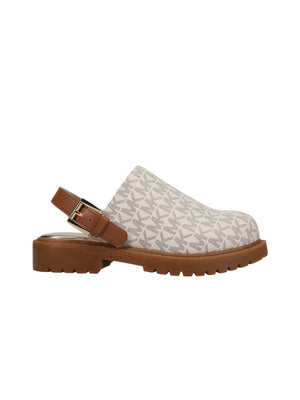 SABOT BAMBINA MICHAEL KORS BEIGE MARRONE