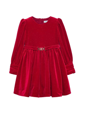 ABITO VELLUTO ROSSO ABEL & LULA