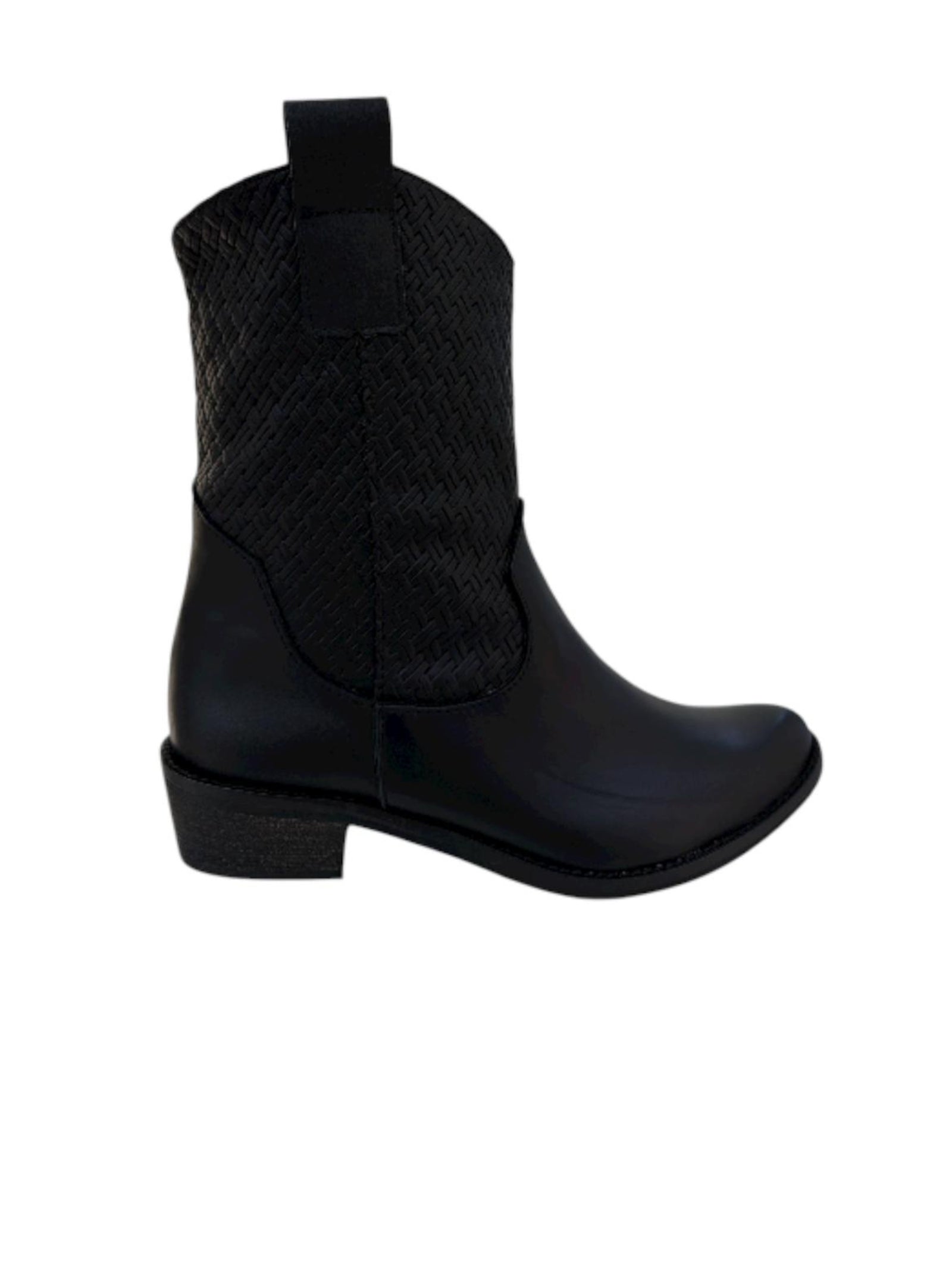 CAMPEROS NERO BAMBINA IN PELLE