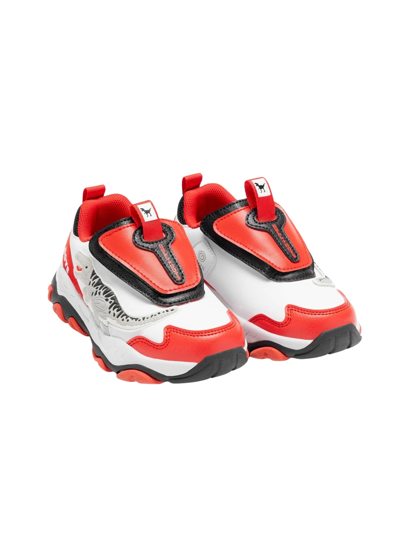 SCARPE BULL BOYS T-REX BIANCO ROSSO