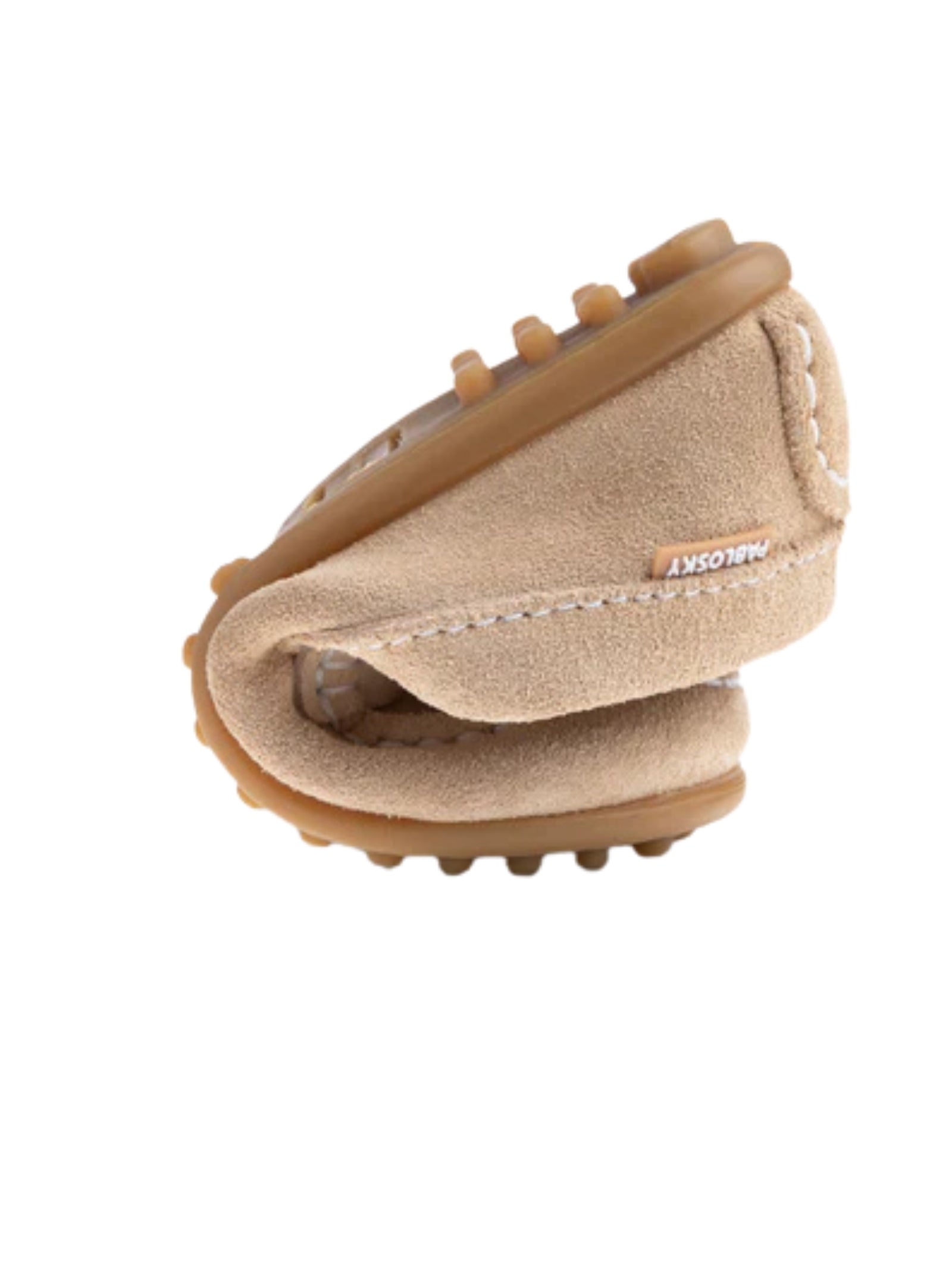 MOCASSINI CON NAPPINE CAMOSCIO BEIGE PABLOKSY