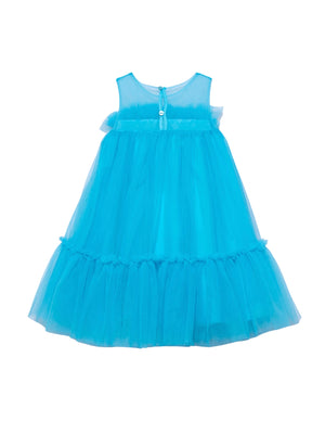 ABITO TULLE TURCHESE ABEL&LULA BAMBINA