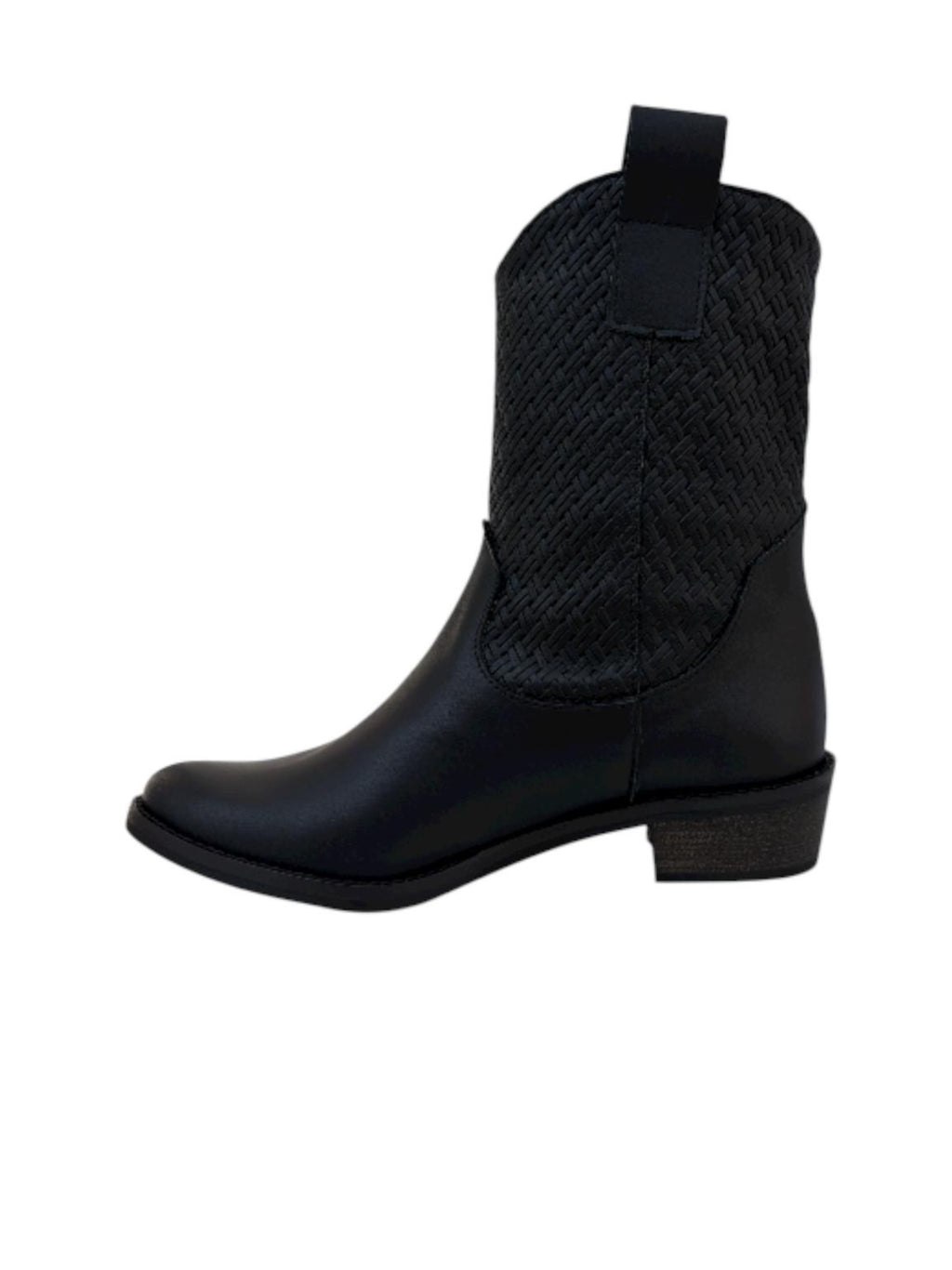 CAMPEROS NERO BAMBINA IN PELLE