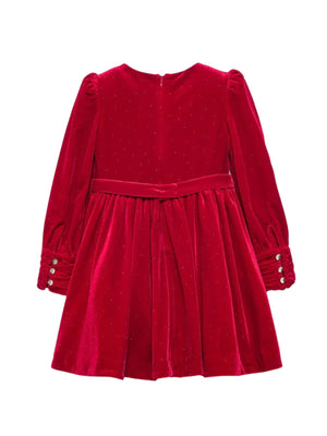 ABITO VELLUTO ROSSO ABEL & LULA