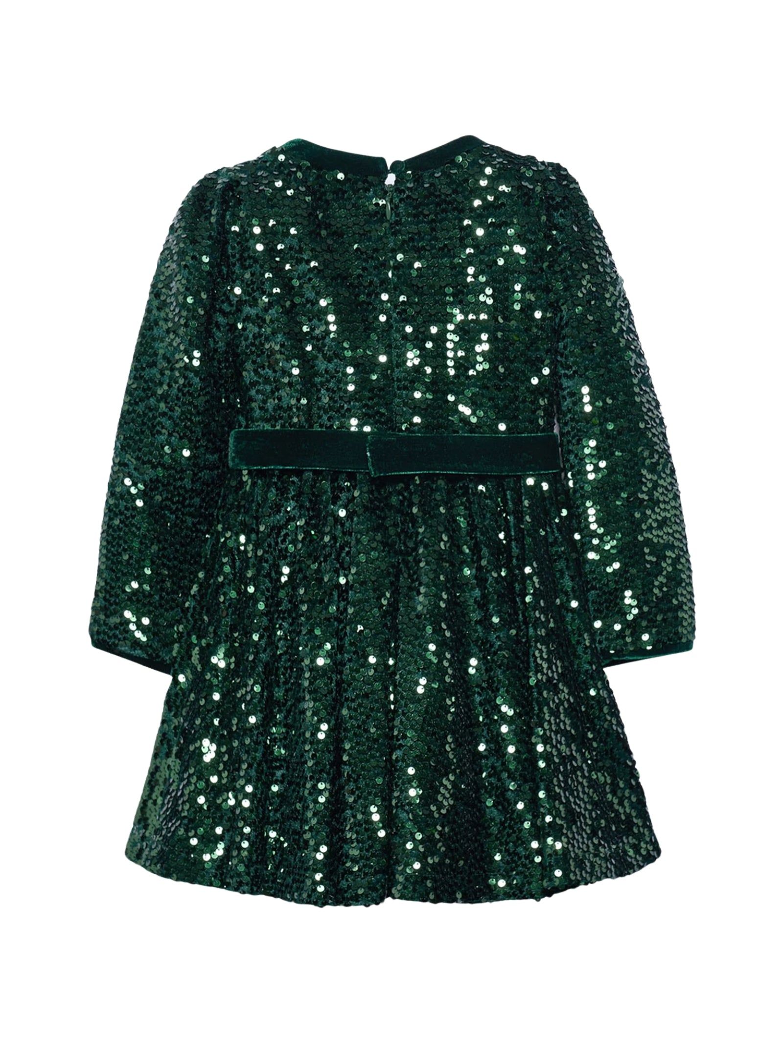 ABITO PAILLETTES VERDE ABEL & LULA