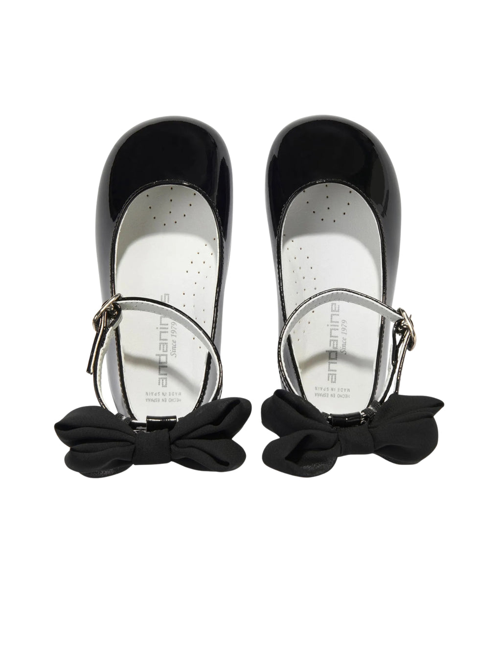 BALLERINE VERNICE NERO CON FIOCCO ANDANINES