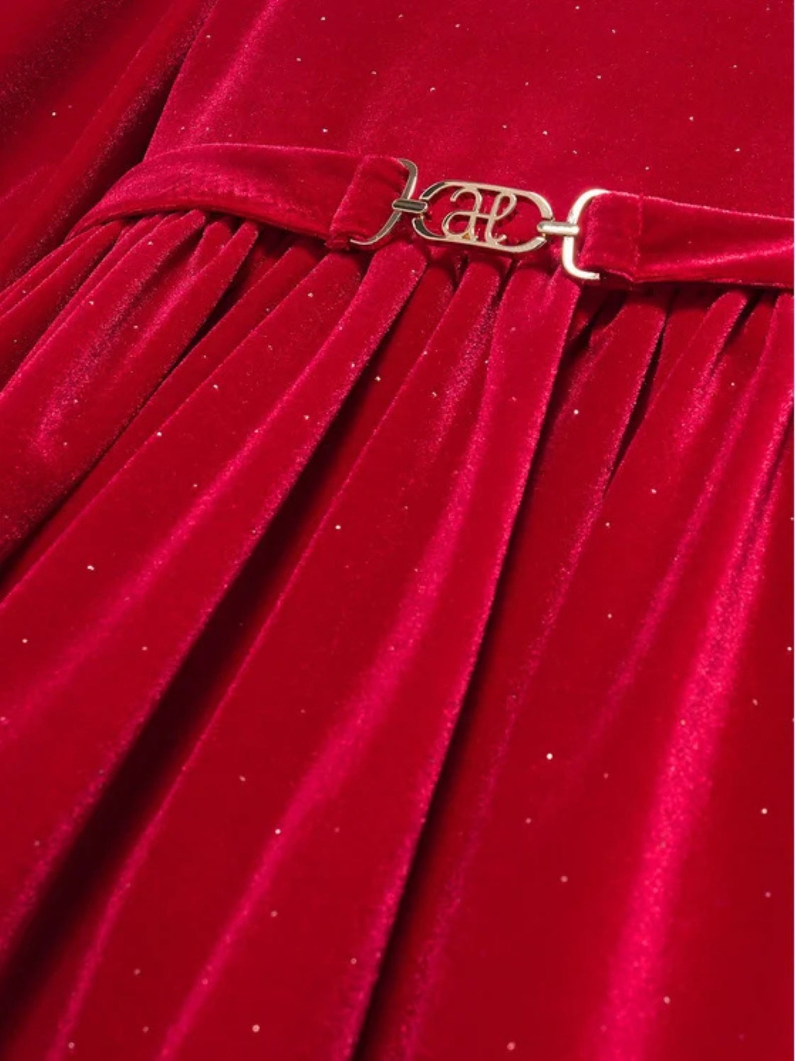 ABITO VELLUTO ROSSO ABEL & LULA