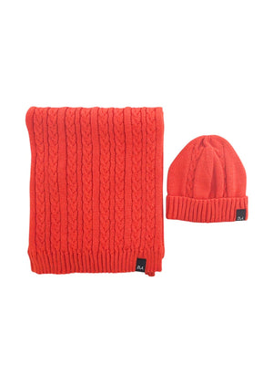 SET CAPPELLO E SCIARPA ARANCIO DANIELE ALESSANDRINI BAMBINO