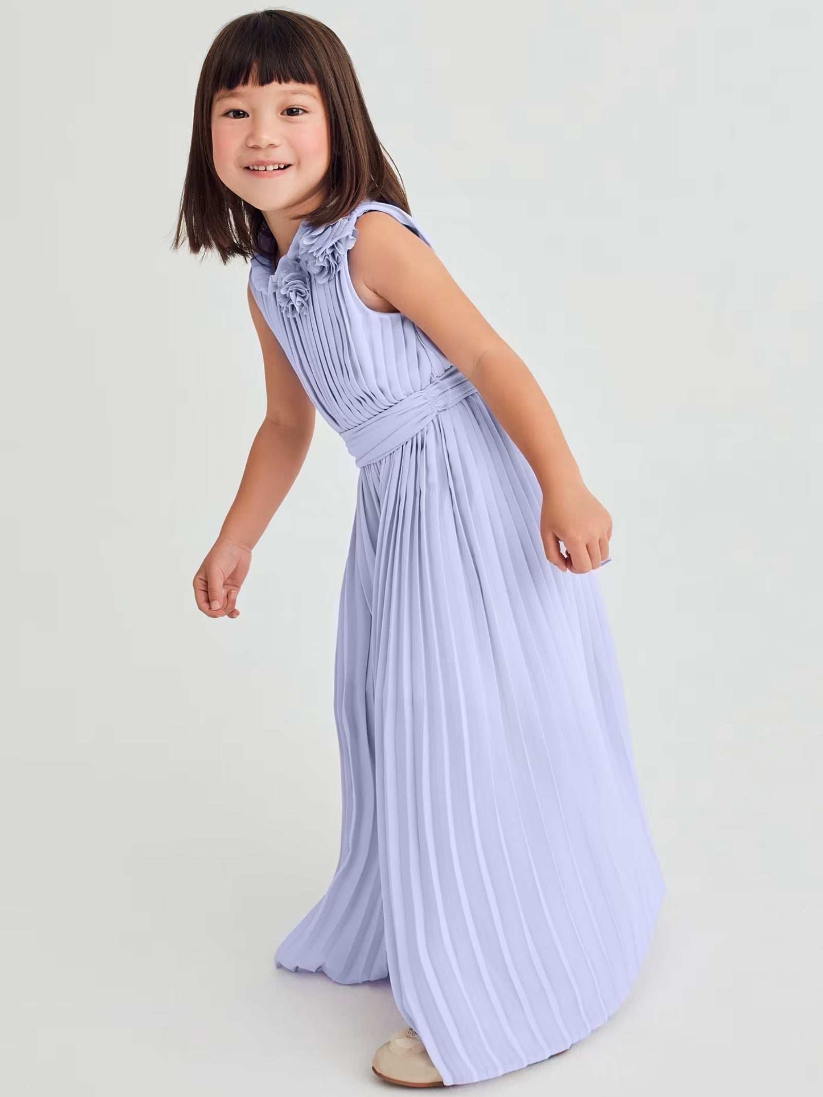 TUTA CREPE PLISSETTATA LILLA BAMBINA ABEL&LULA