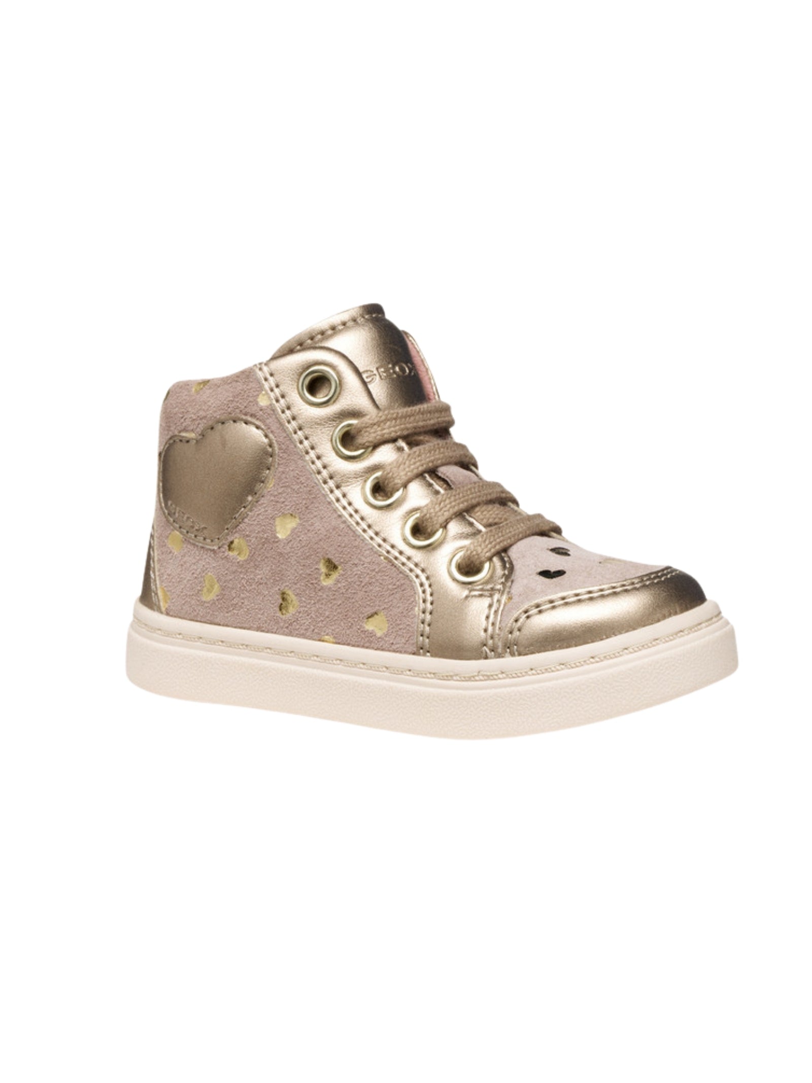 SNEAKERS CUORE BEIGE BAMBINA GEOX
