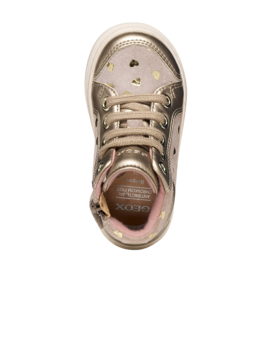 SNEAKERS CUORE BEIGE BAMBINA GEOX