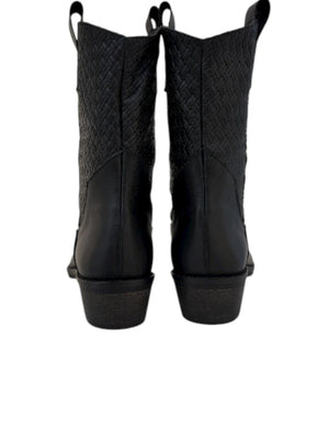 CAMPEROS NERO BAMBINA IN PELLE