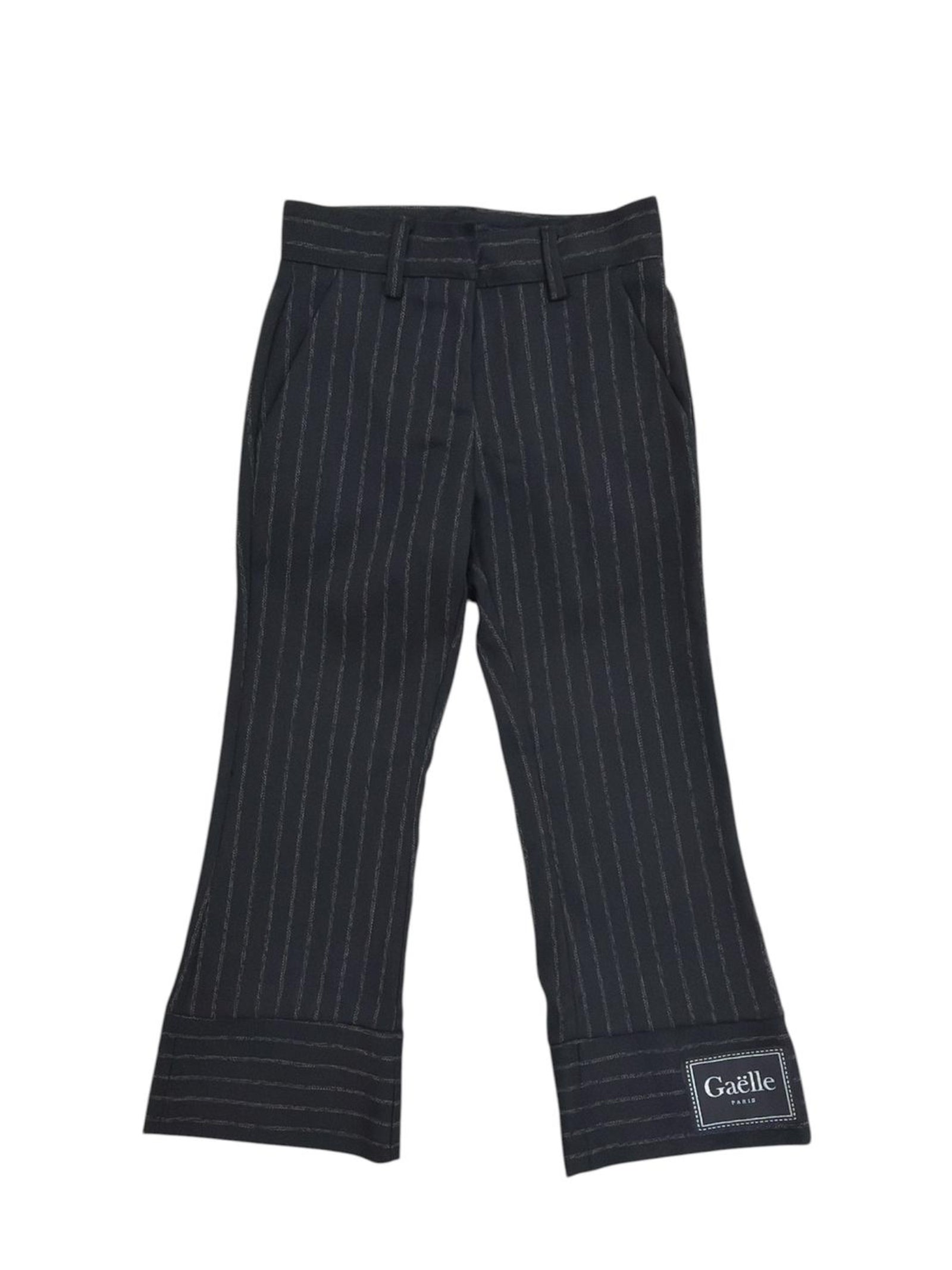 PANTALONE GESSATO NERO BAMBINA GAELLE PARIS