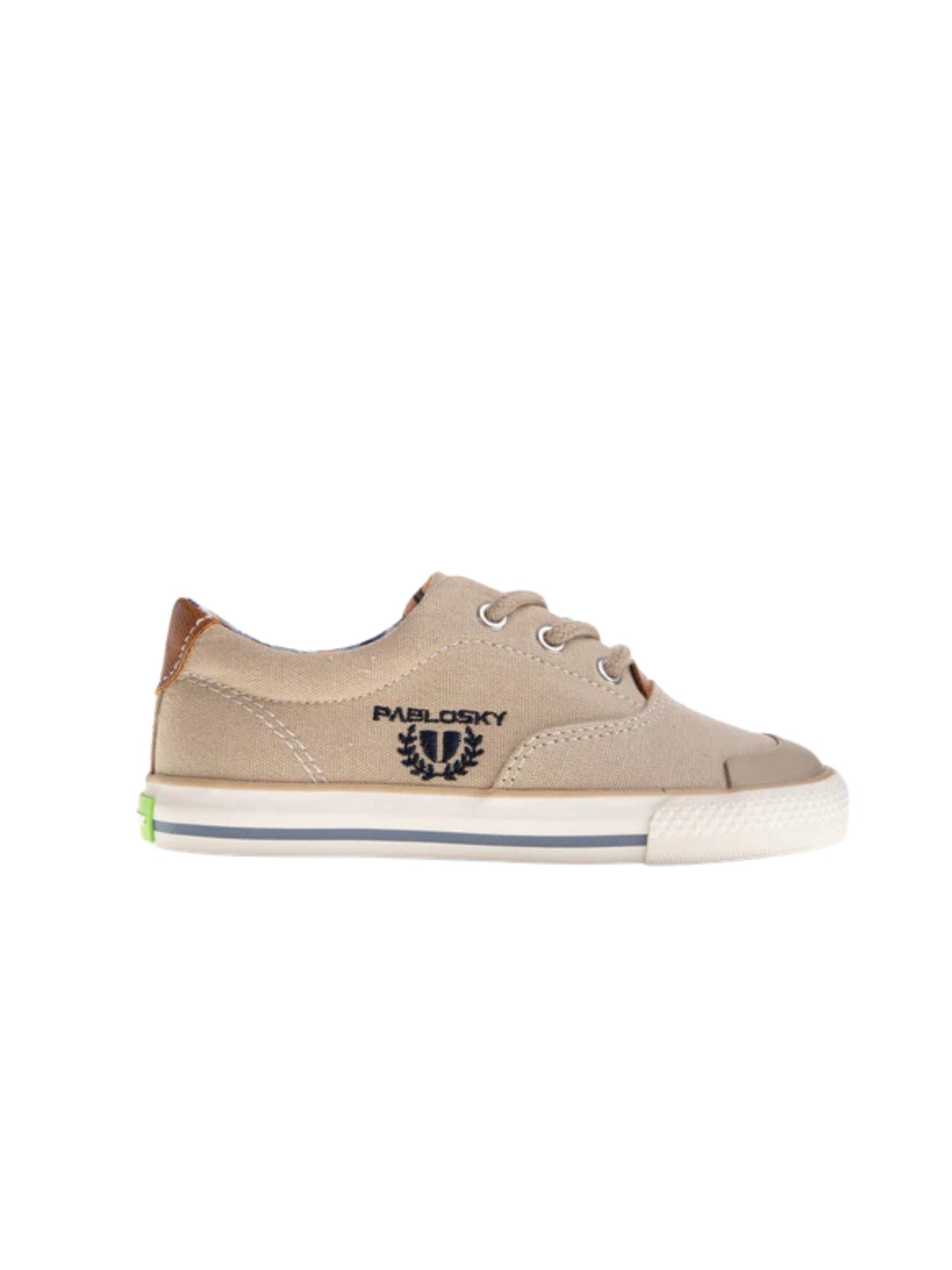 SNEAKERS TELA BAMBINO BEIGE PABLOSKY