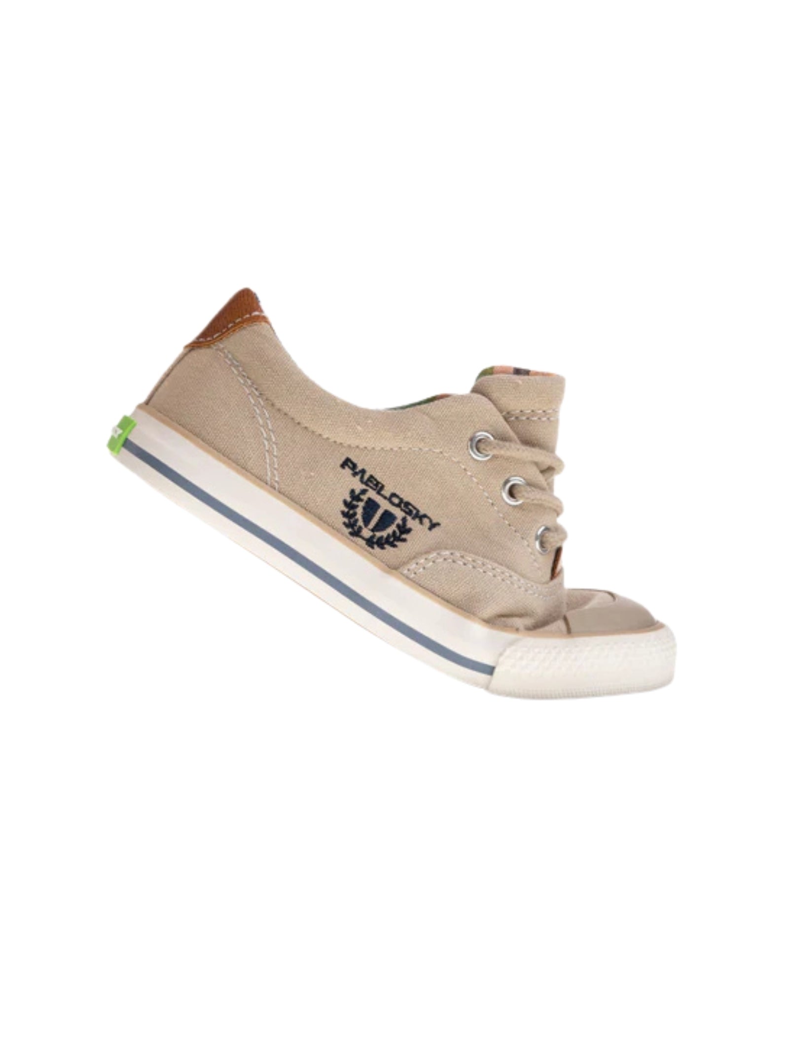 SNEAKERS TELA BAMBINO BEIGE PABLOSKY