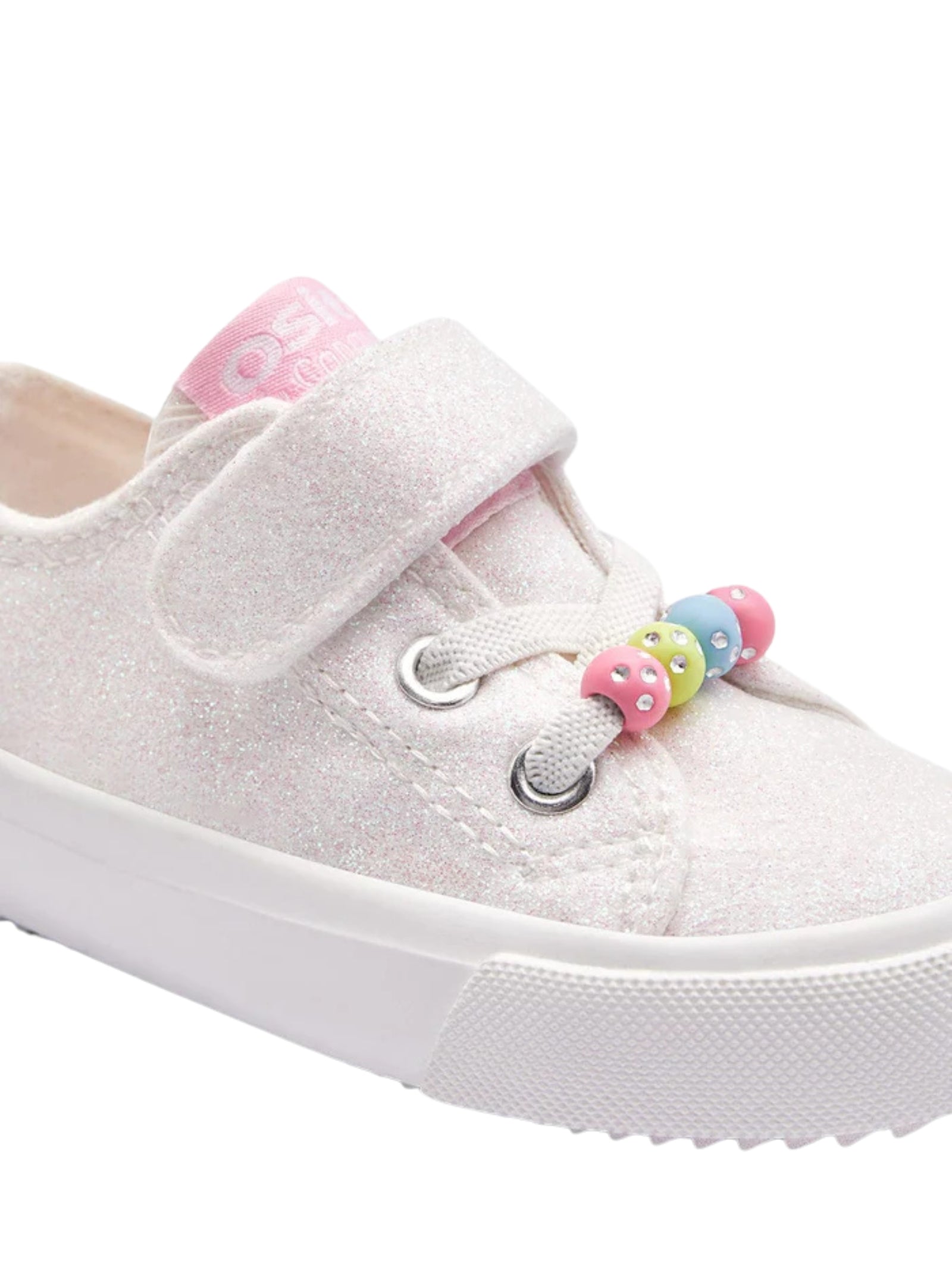 SNEAKERS BAMBINA OSITO  GLITTER WHITE