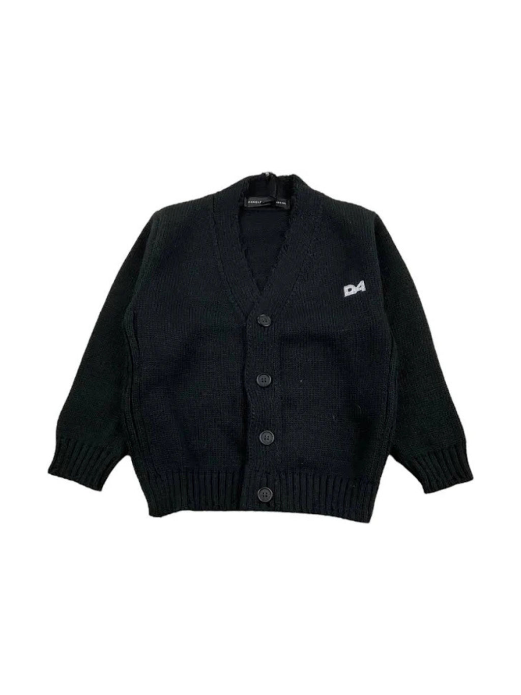 CARDIGAN NERO DANIELE ALESSANDRINI BAMBINO