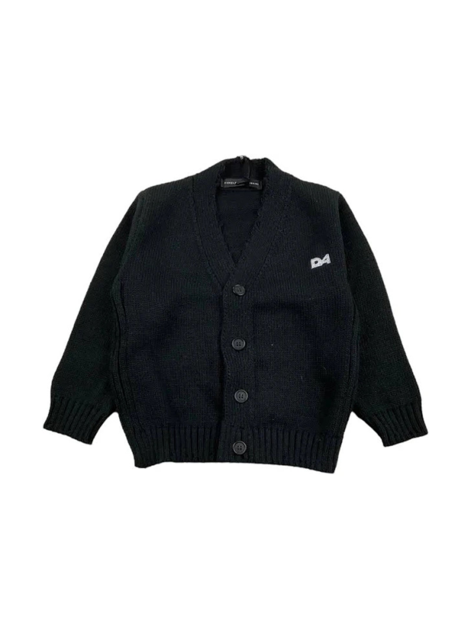 CARDIGAN NERO DANIELE ALESSANDRINI BAMBINO