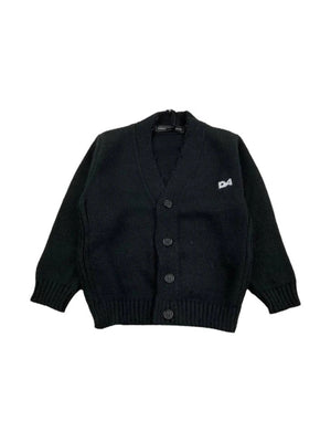 CARDIGAN NERO DANIELE ALESSANDRINI BAMBINO
