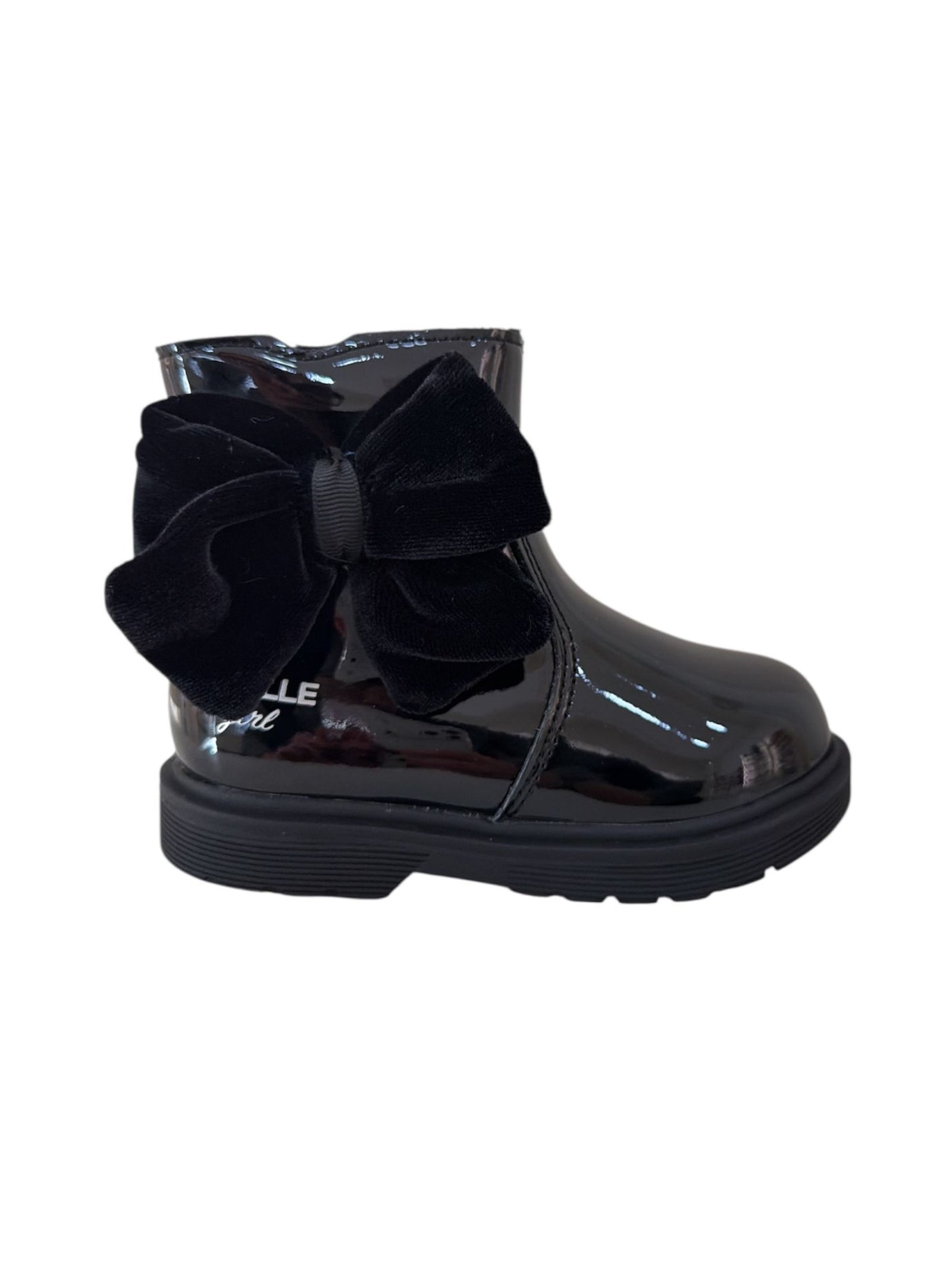 STIVALETTI IN VERNICE FIOCCO GAELLE PARIS