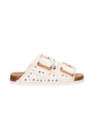 SANDALI COLORS OF CALIFORNIA BAMBINA DENIM BIANCO