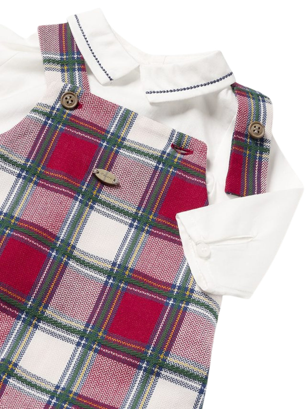 COMPLETO SALOPETTE SCOZZESE NEONATO MAYORAL NEWBOEN