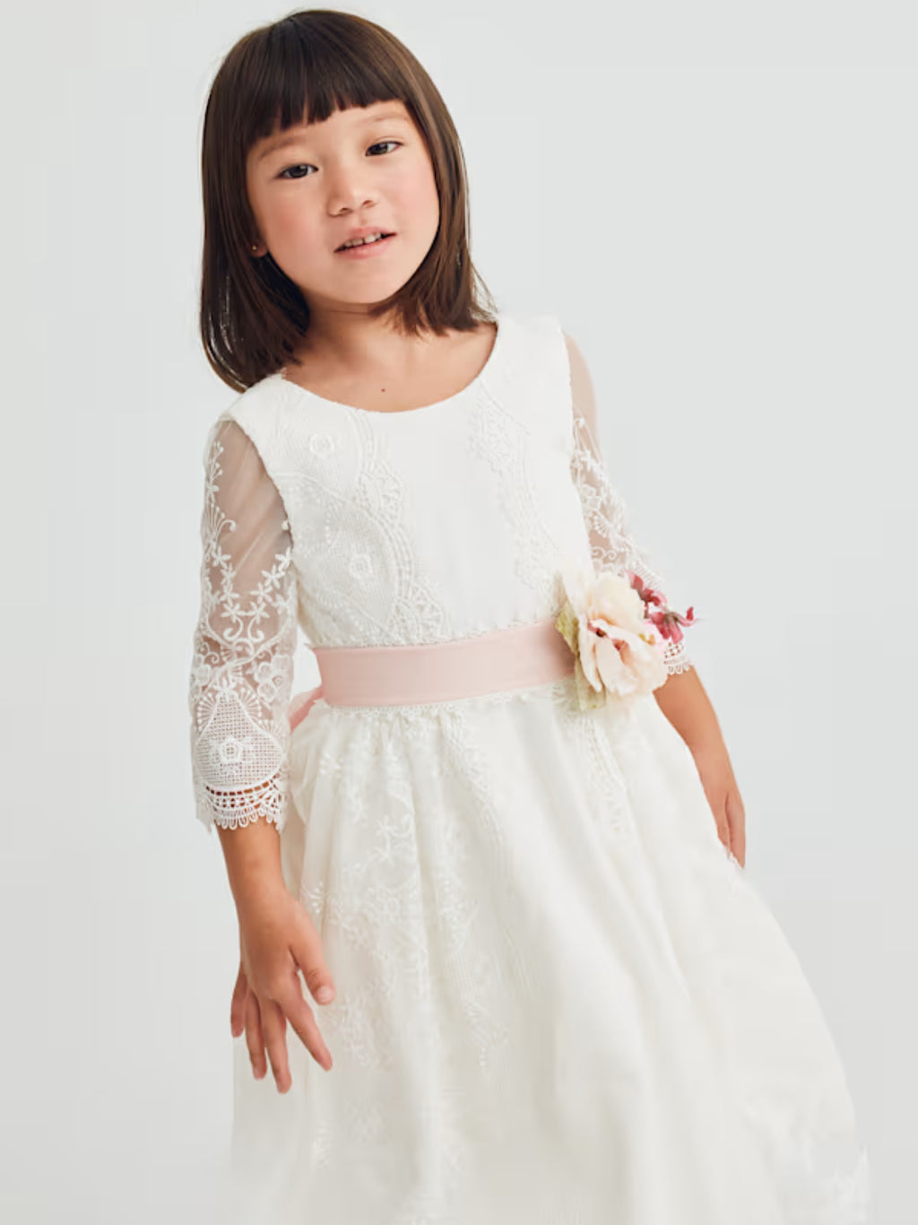 ABITO GUIPURE RICAMI BAMBINA ABEL&LULA