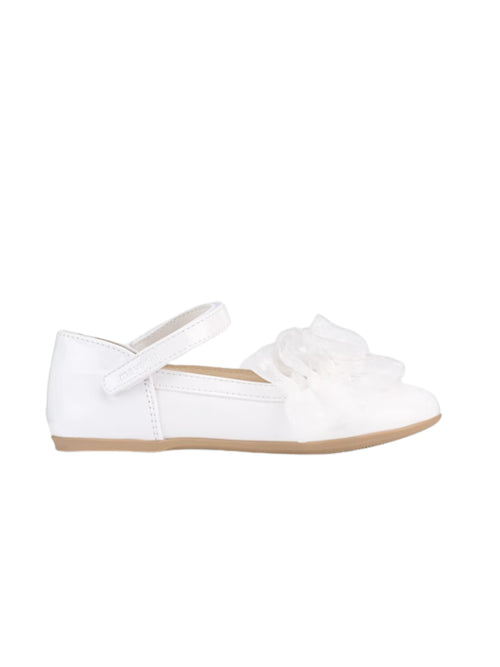 BALLERINE BAMBINA IN VERNICE BIANCO MAYORAL