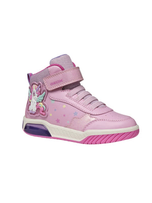 SNEAKERS UNICORNO LUCI ROSA GEOX BAMBINA
