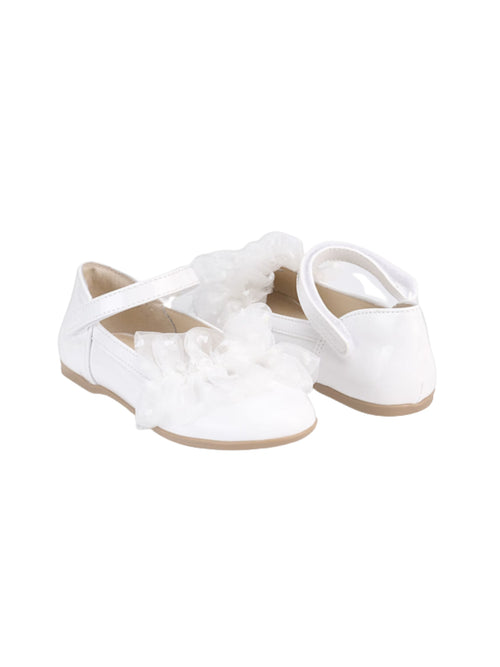 BALLERINE BAMBINA IN VERNICE BIANCO MAYORAL