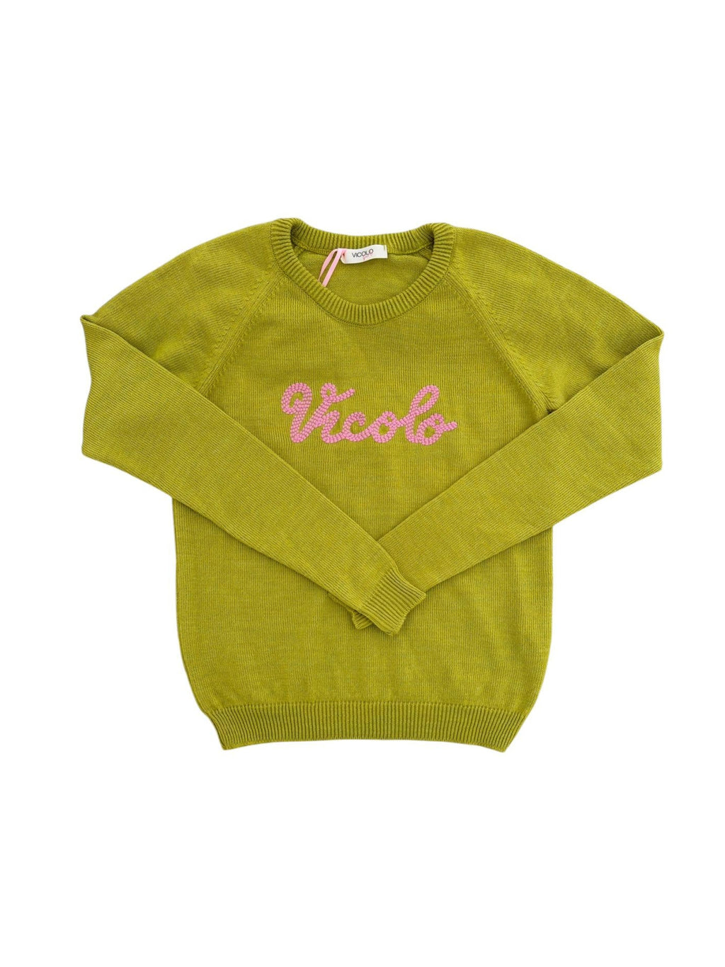 MAGLIONCINO VICOLO VERDE LIME BAMBINA