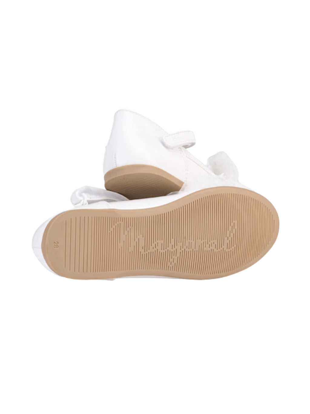 BALLERINE BAMBINA IN VERNICE BIANCO MAYORAL