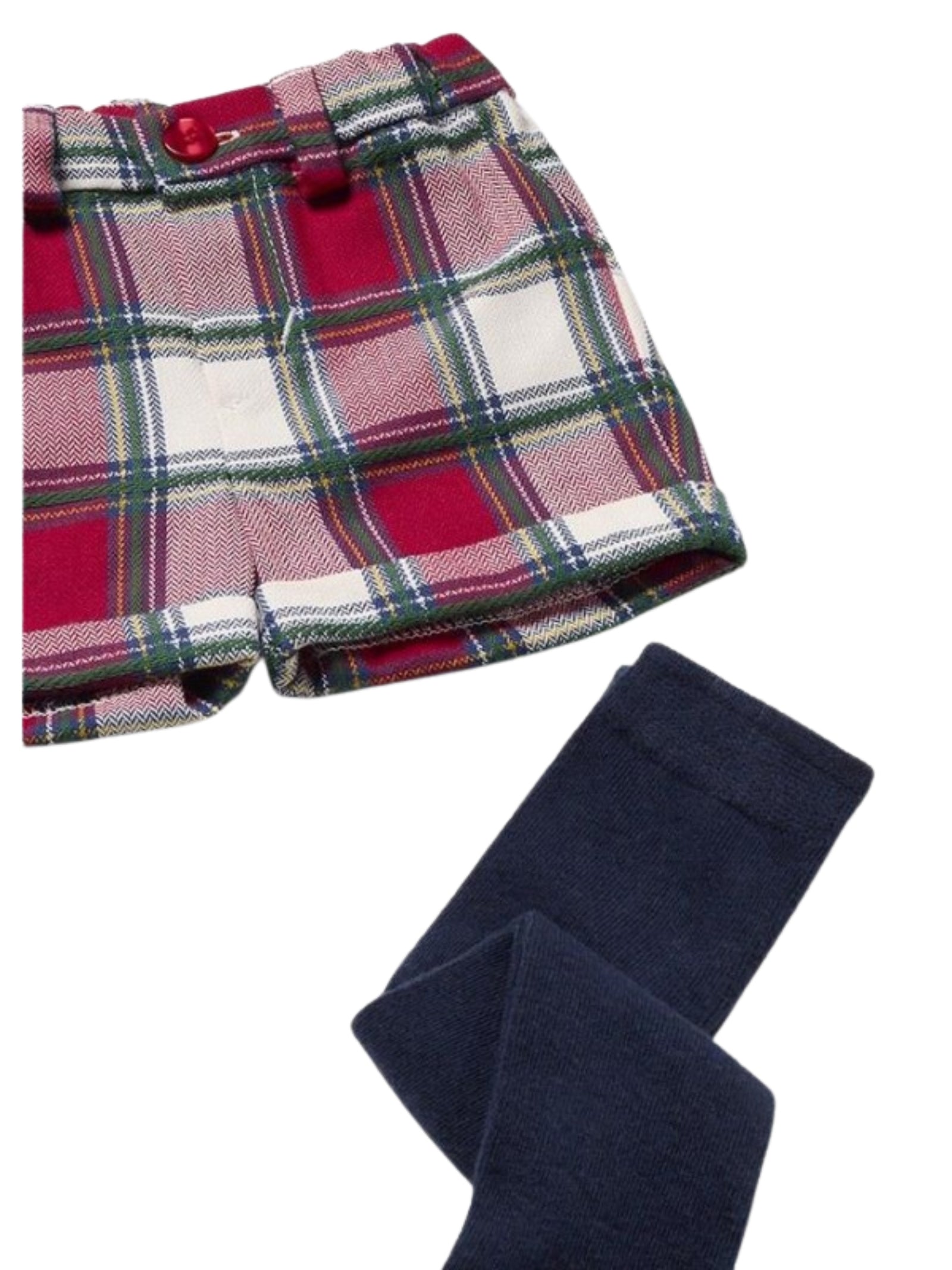 SET MAGLIONCINO SHORTS E CALZE NEONATO